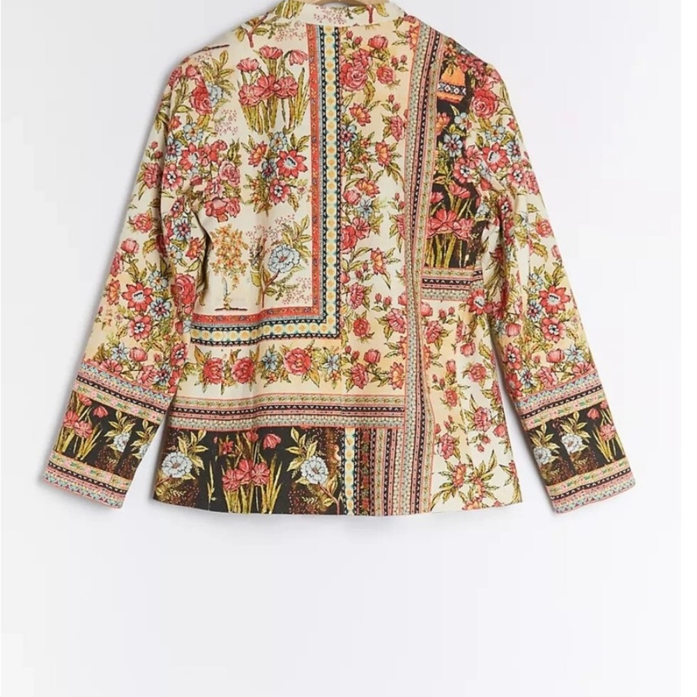 Anthropologie- Vineet Bahl Floral, Boho Multicolor Women's Jacket - Picture 2 of 6
